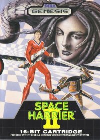 Space Harrier II PAL Sega Mega Drive PAL box art